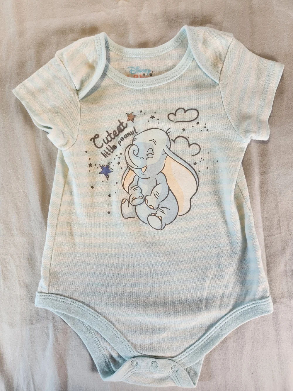 Disney Baby Cotton Knit Short Sleeve One Piece Outfits Size 12M Set Of 7